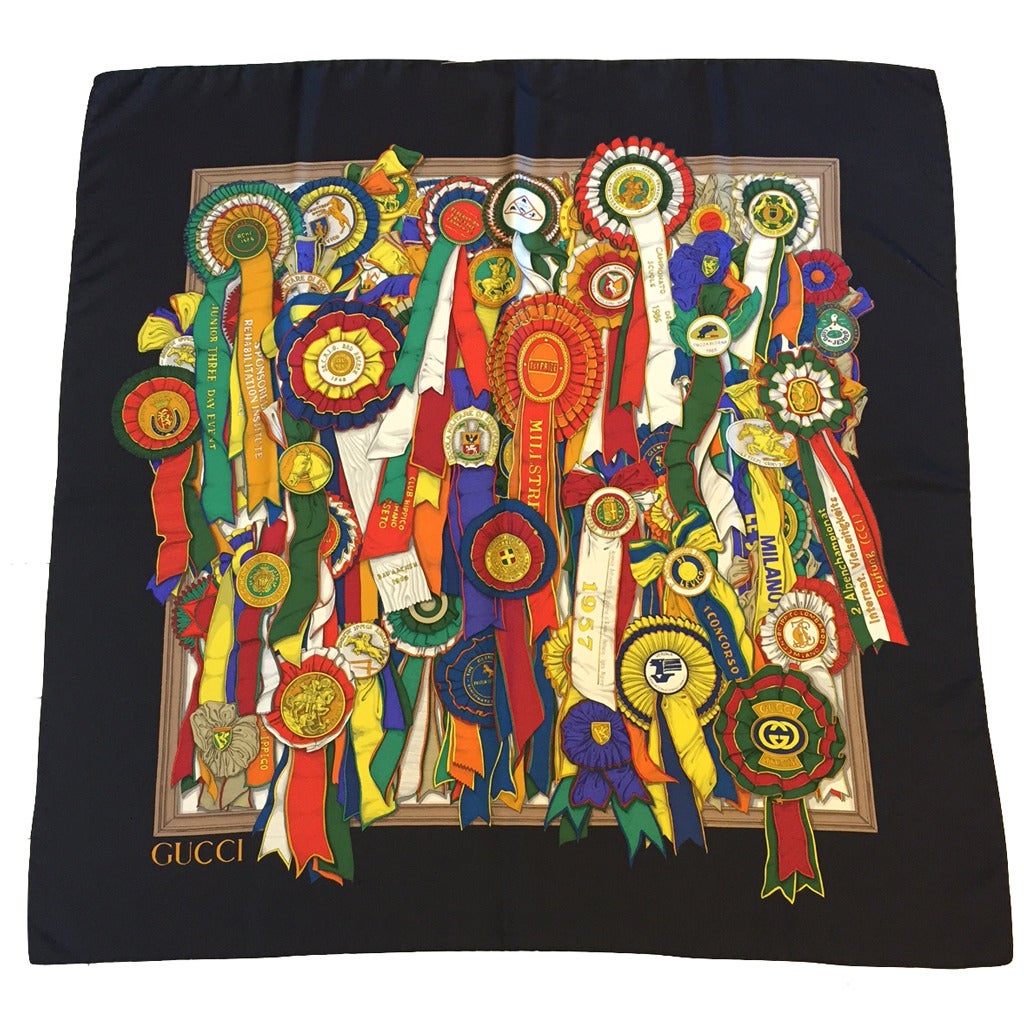 Gucci Medallion Scarf For Sale