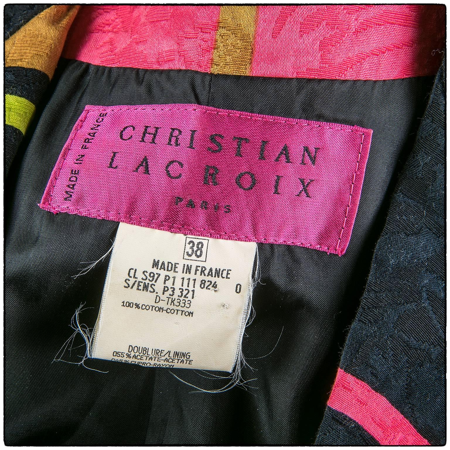 Women's 1990s Christian Lacroix multicoloured jacket