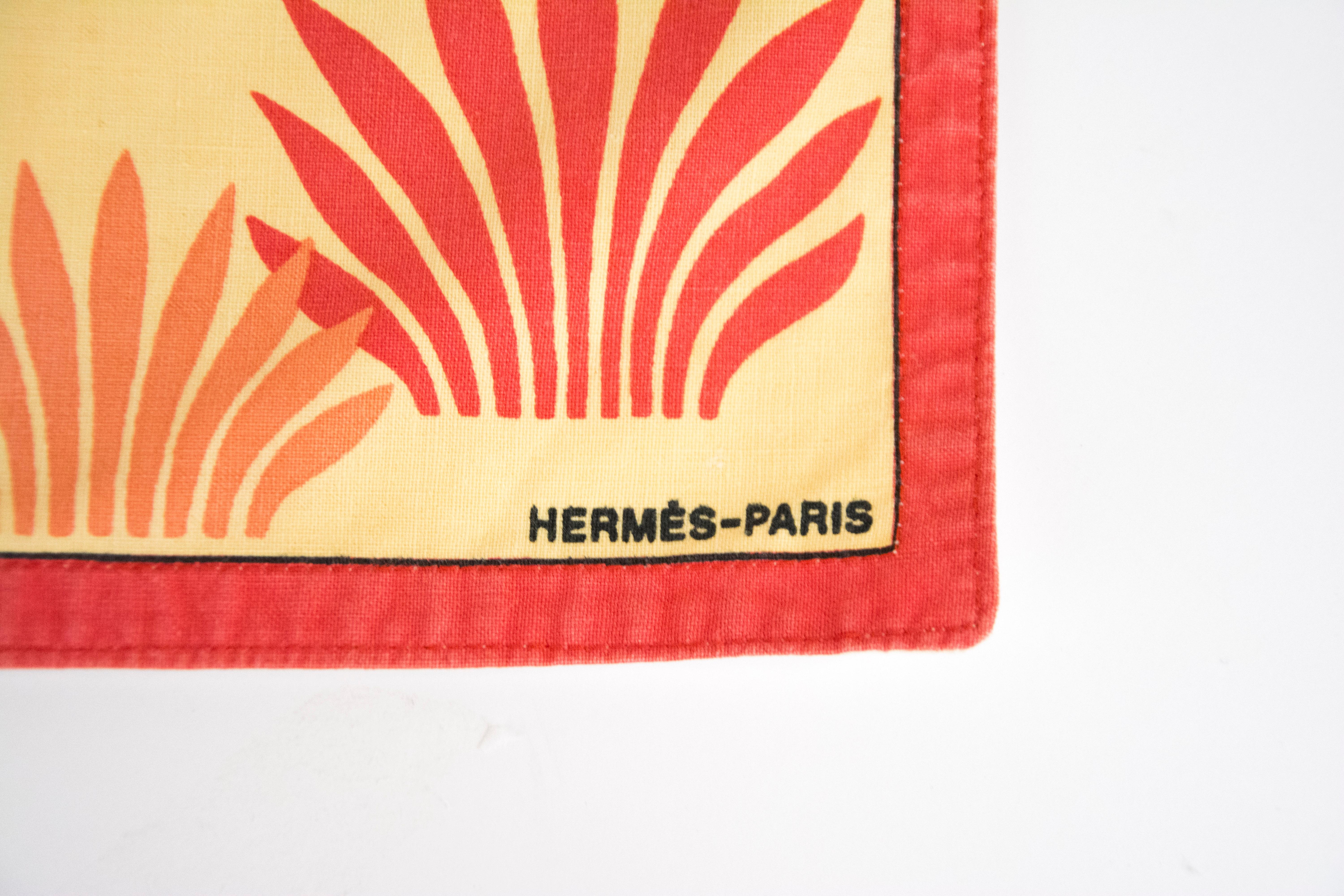 Hermès rare elephant placemats, 80s In Good Condition For Sale In Rome, IT