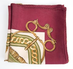 Hermès brides de gala collection silk scarf, 90s