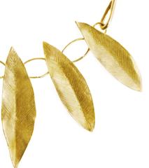 Giulia Barela Gold-Plated Bronze Leaves Necklace