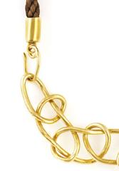 Giulia Barela 24 karat Gold-Plated Bronze Statement Knot Necklace
