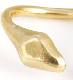 Giulia Barela Ribbon ring, gold plated bronze