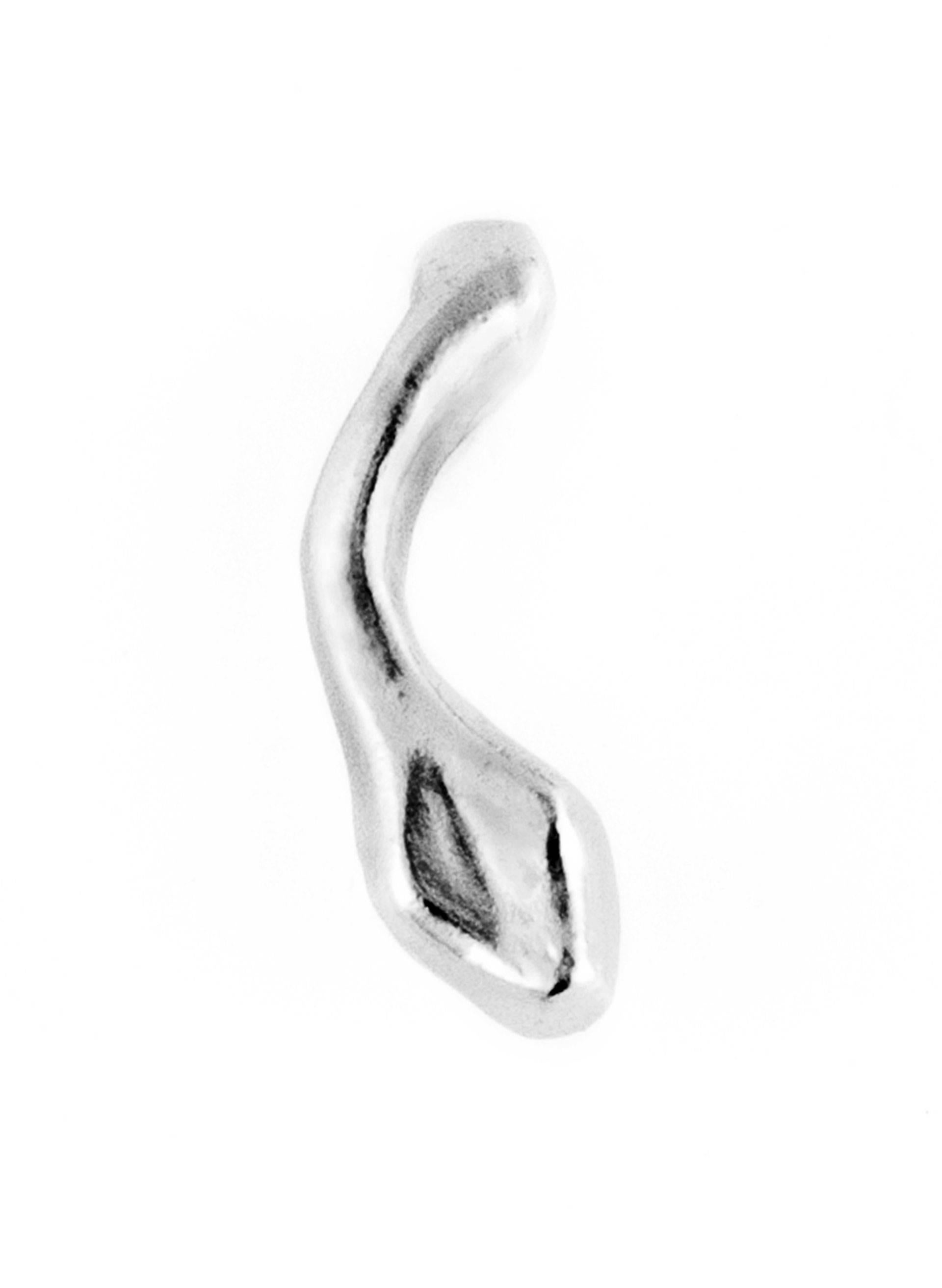 Contemporary Giulia Barela Twirl 925 Silver Earrings For Sale
