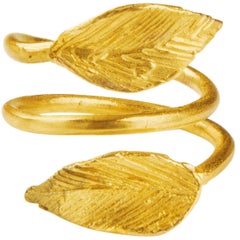 Giulia Barela 24 karat Gold Plated Bronze Abbraccio Ring
