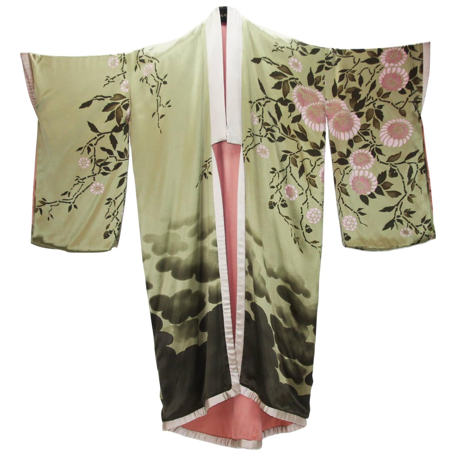 Tom Ford for Gucci Spring/Summer 2003 Silk Men's Coat at 1stDibs | gucci kimono men's, ford kimono, gucci spring