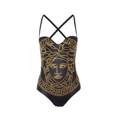Versace Hot Pink Animalier Barocco Print One Piece Swimsuit at 1stdibs
