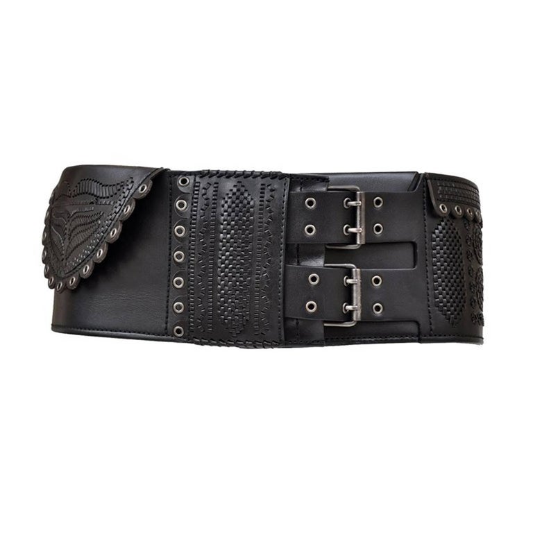 RARE VINTAGE Y2K Tom Ford for Yves Saint Laurent 2001 Wide Leather BELT RARE VINTAGE Y2K Tom Ford for Yves Saint Laurent 2001 Wide  main image 3