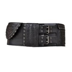 Tom Ford for Yves Saint Laurent F/W 2001 Collection Iconic Wide Leather Belt 5