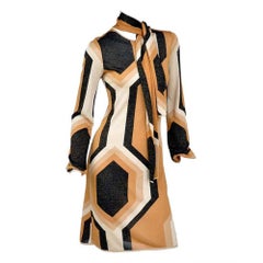 Tom Ford for Gucci F/W 2000 Collection Kaleidoscope Metallic Dress M