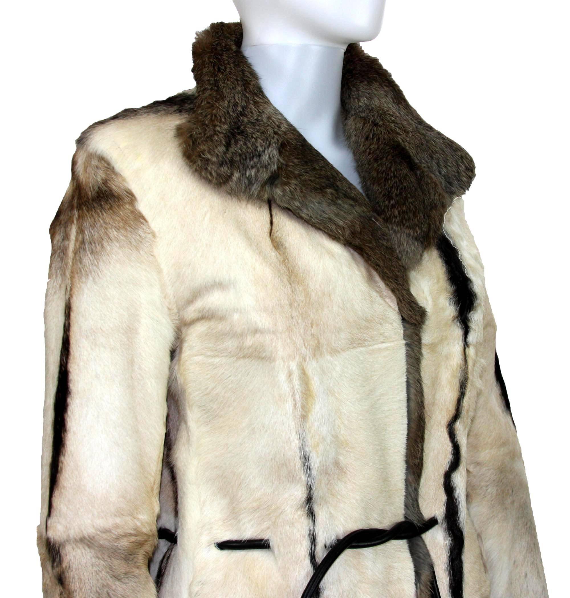 Tom Ford for Gucci Reversible Beige Fur Coat It.40 3