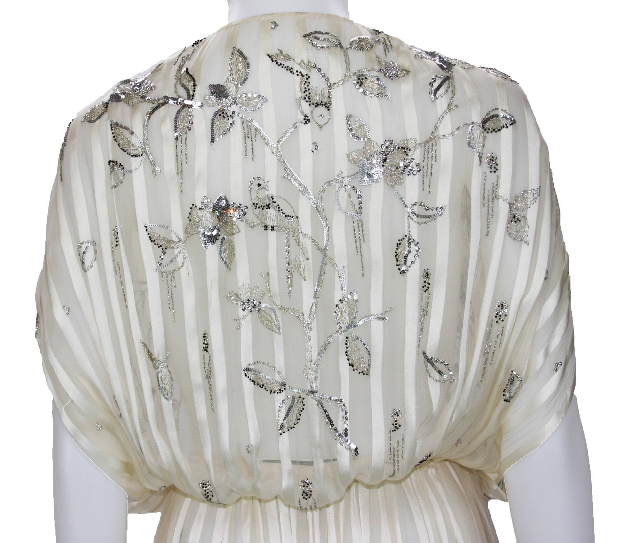 Christian Dior Printemps-Ete 1979 Numbered Beaded Embroidered Dress Duster 1