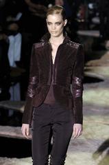 TOM FORD for GUCCI F/W 2004 PYTHON SUEDE LEATHER JACKET IT.42