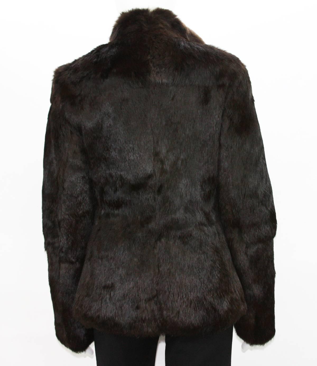 New Tom Ford for Gucci 1999 Collection Reversible Beige Fur Jacket It ...