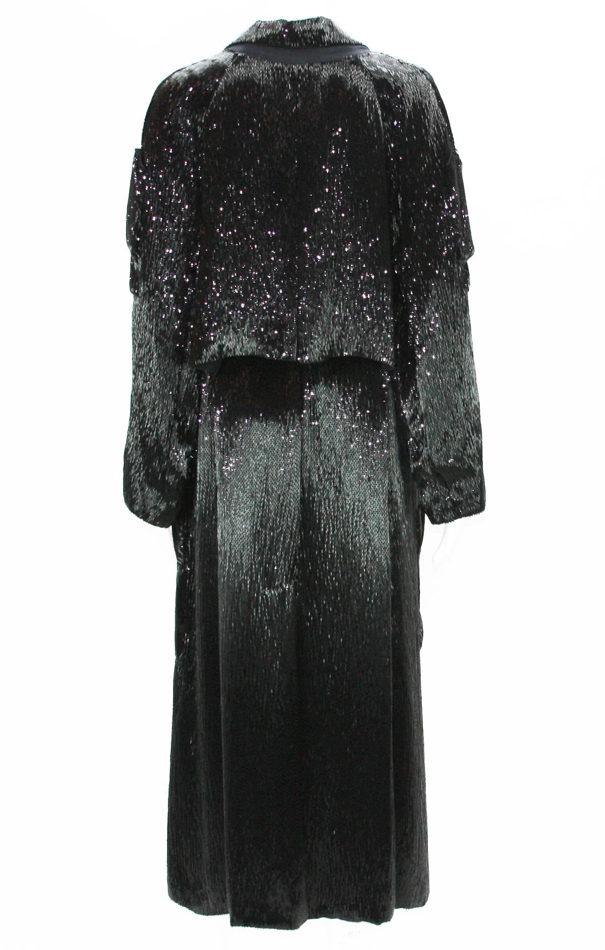 Tom Ford for Yves Saint Laurent S/S 2004 Fully Beaded Coat  In New Condition In Montgomery, TX
