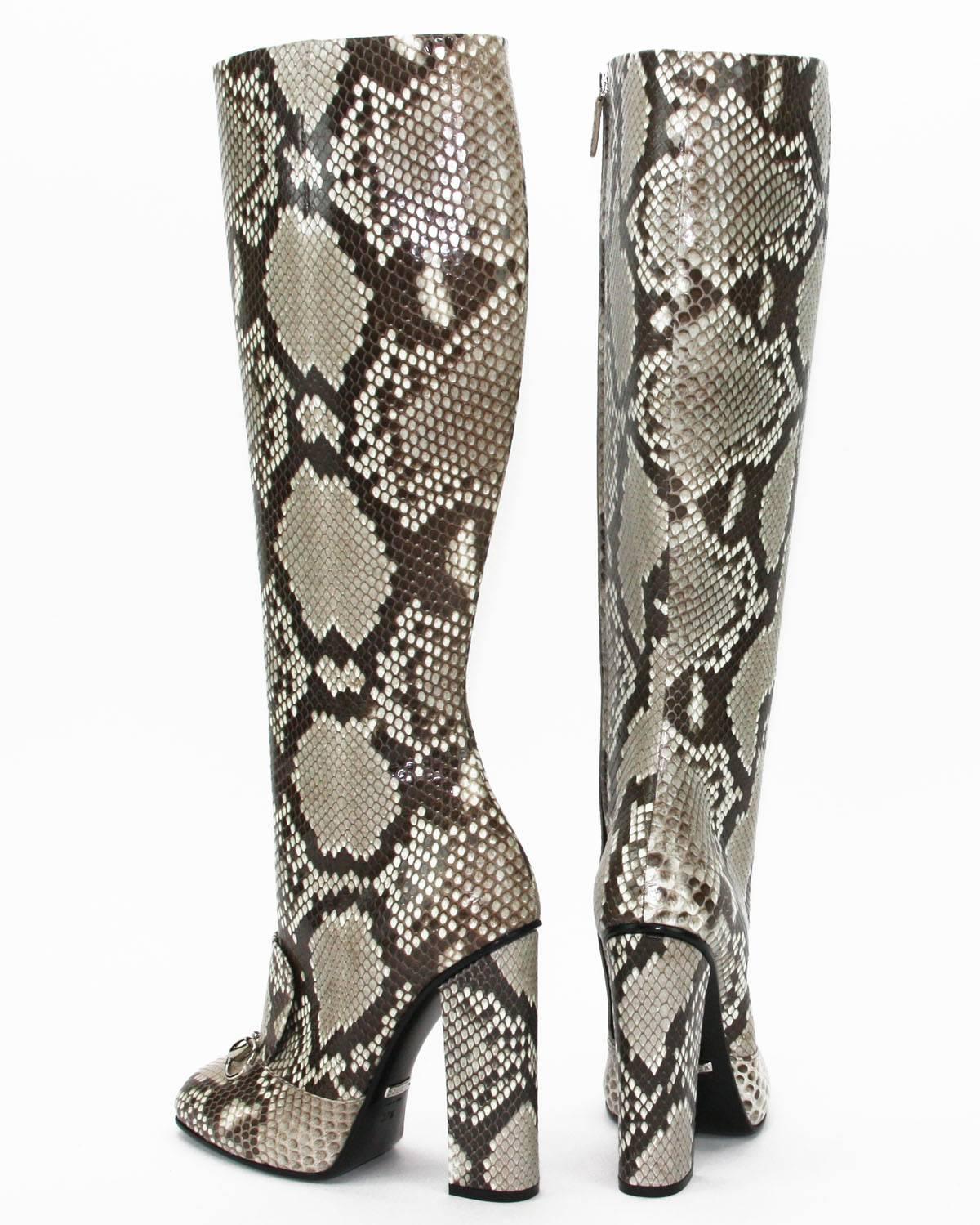 gucci python boots