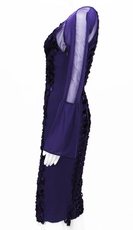 スーツ・フォーマル・ドレス GUCCI TOM FORD 2004 PURPLE VELVET DRESS TOM FORD for GUCCI F/W 2004 Collection Purple Silk Velvet