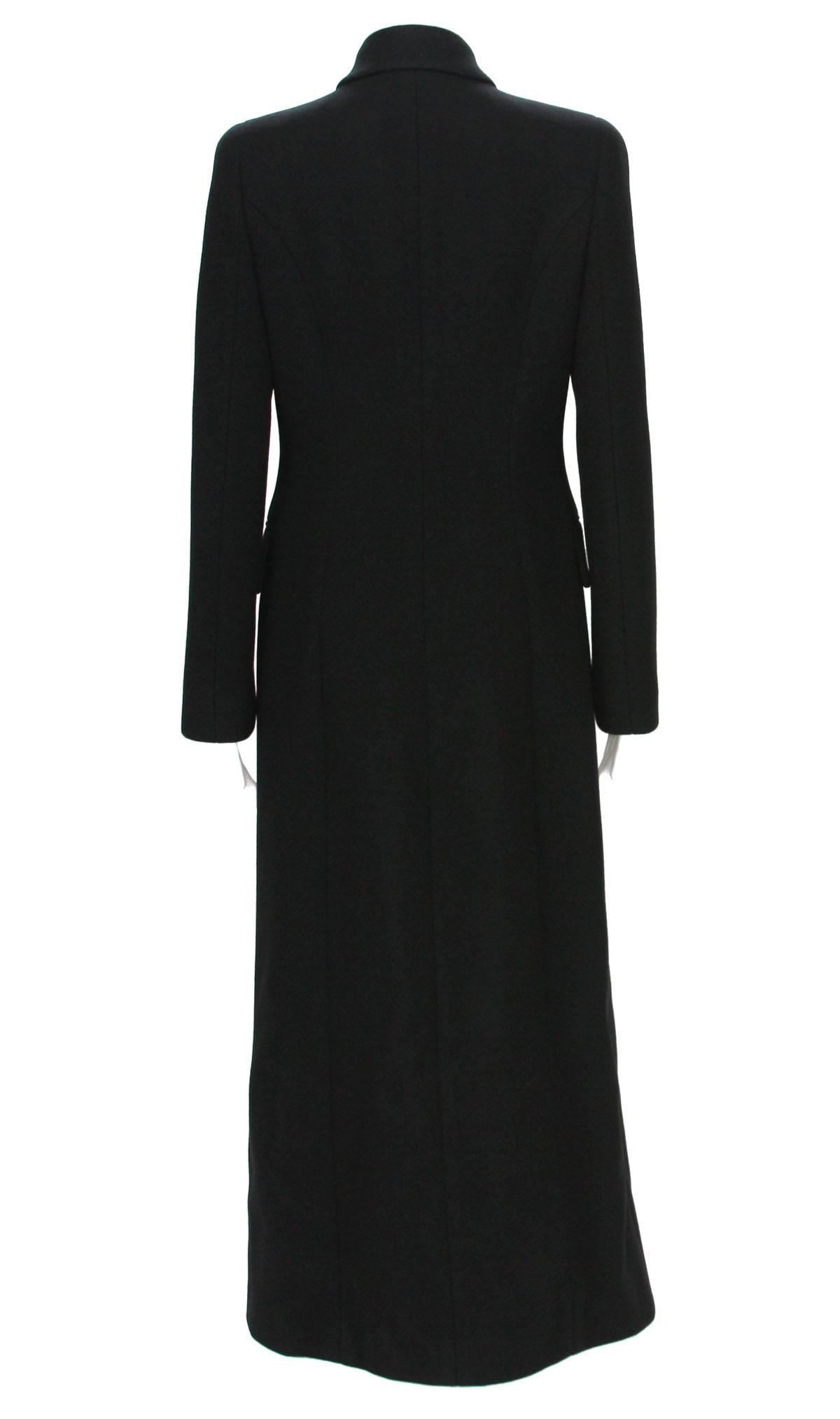 wool black coat