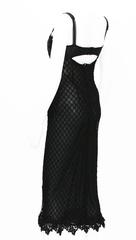 DOLCE & GABBANA Lace Sexy Bustier Stretch Sheer Black Dress 44