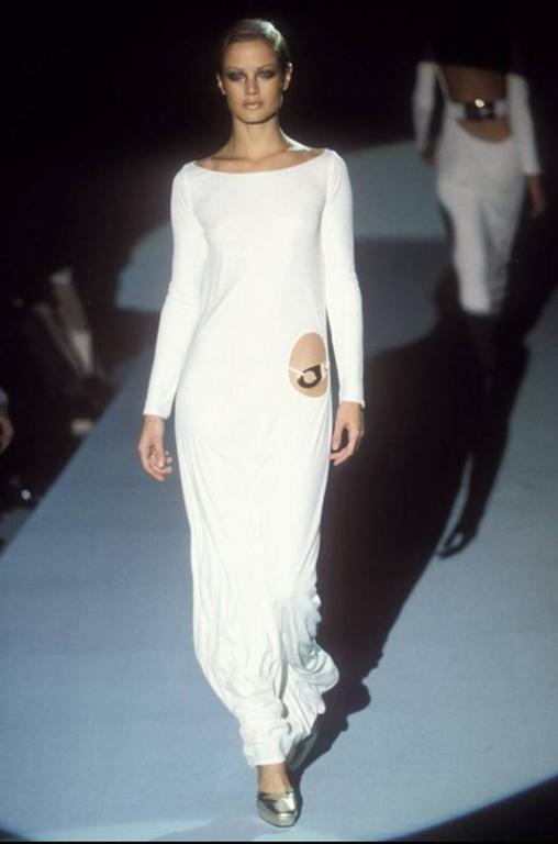 NEW Documented TOM FORD for GUCCI F/W 1996 Collection White Gown with ...