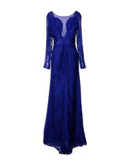 NWT Emilio Pucci Lace Cheer Blue Dress Gown Italian size 40 - US 4