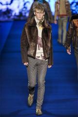 New ETRO Unique & Rare Runway Shearling Lamb Men's Brown Jacket It. 50 - US 40