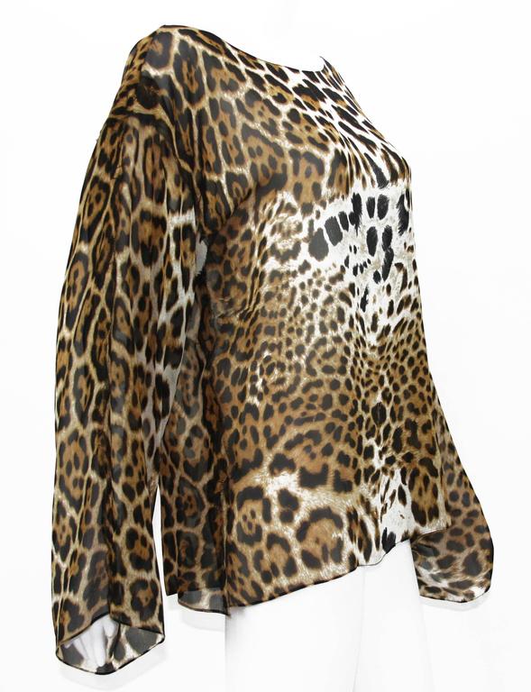 Tom Ford for Yves Saint Laurent S/S 2002 Safari Collection Silk Blouse ...