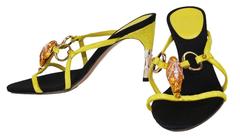 Tom Ford for Gucci S/S 2004 Collection Crocodile Jeweled Snake Head Bamboo Shoes