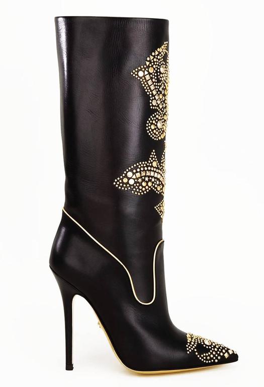 versace boots heels