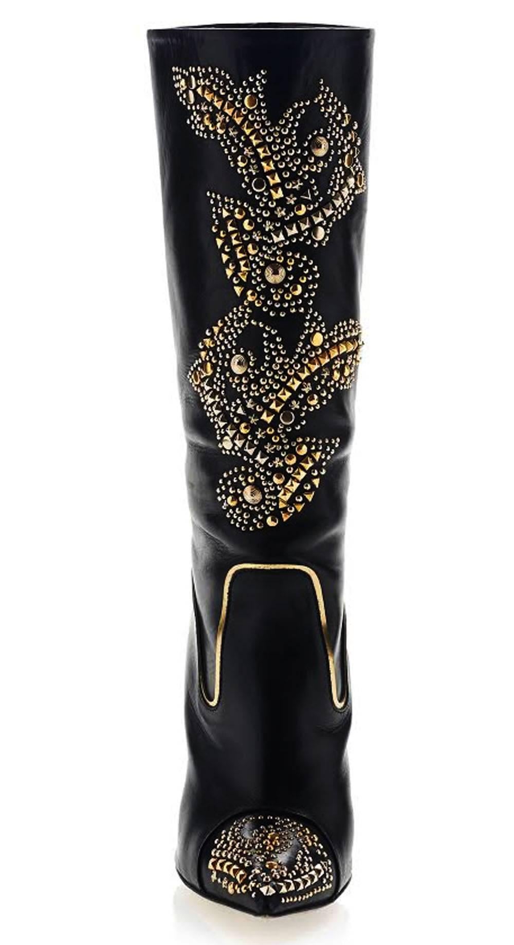 versace cross boots
