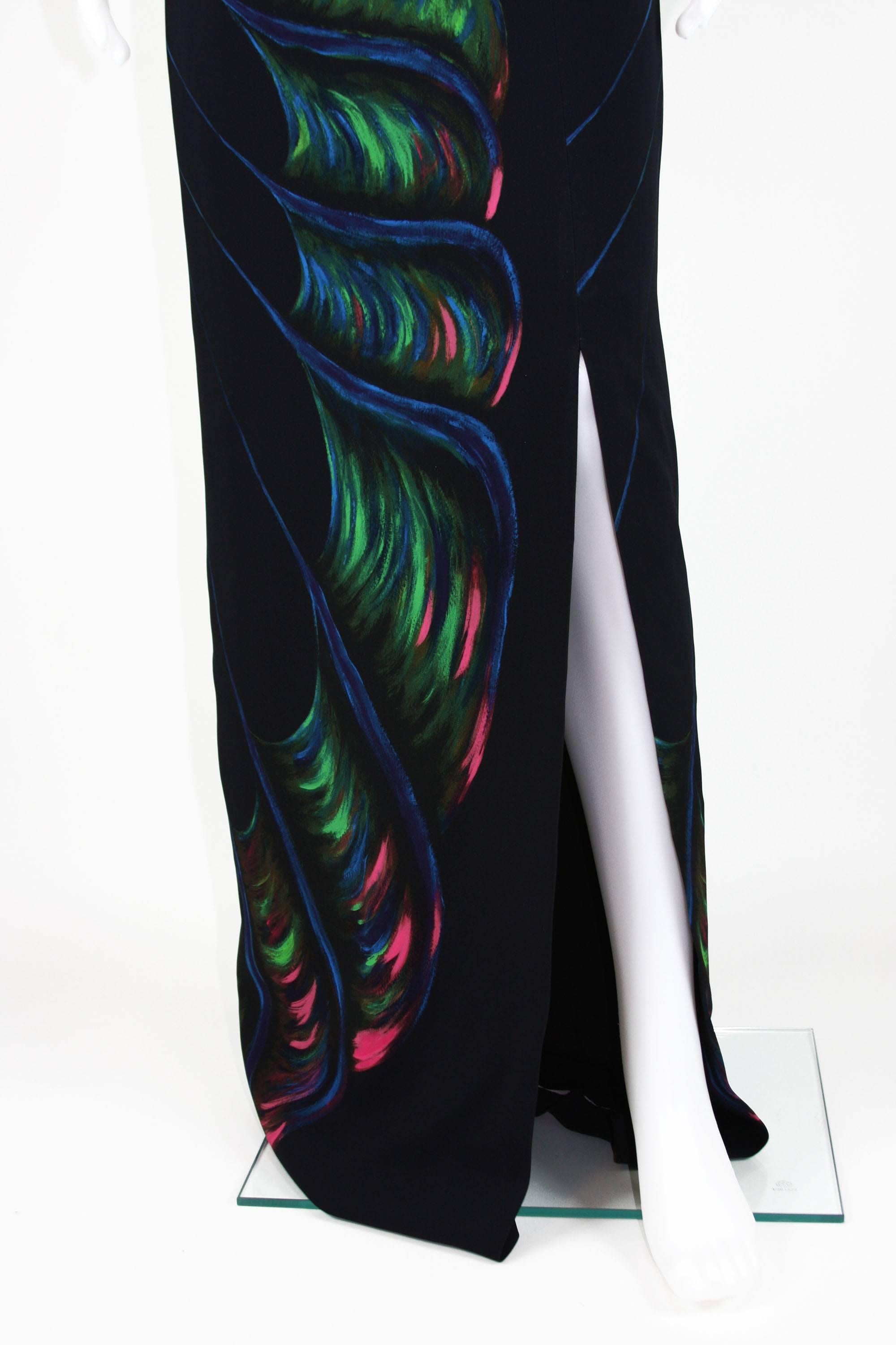 ETRO Robe de défilé surdimensionnée noire extensible à imprimé papillon, 40 - 4, collection neuve en vente 3