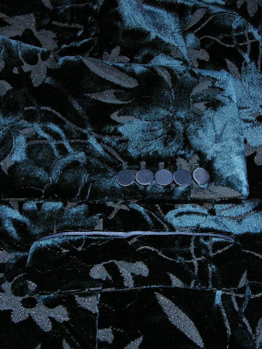 New $4300 GUCCI Runway Salon Jacquard Velvet Dandy Evening Blazer It 48 - US 38 1