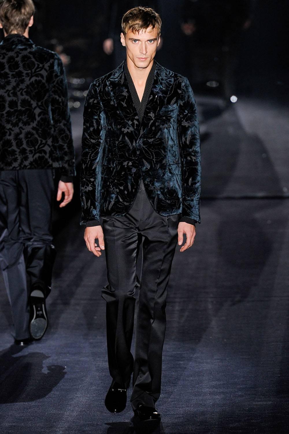 New $4300 GUCCI Runway Salon Jacquard Velvet Dandy Evening Blazer It 48 - US 38 3