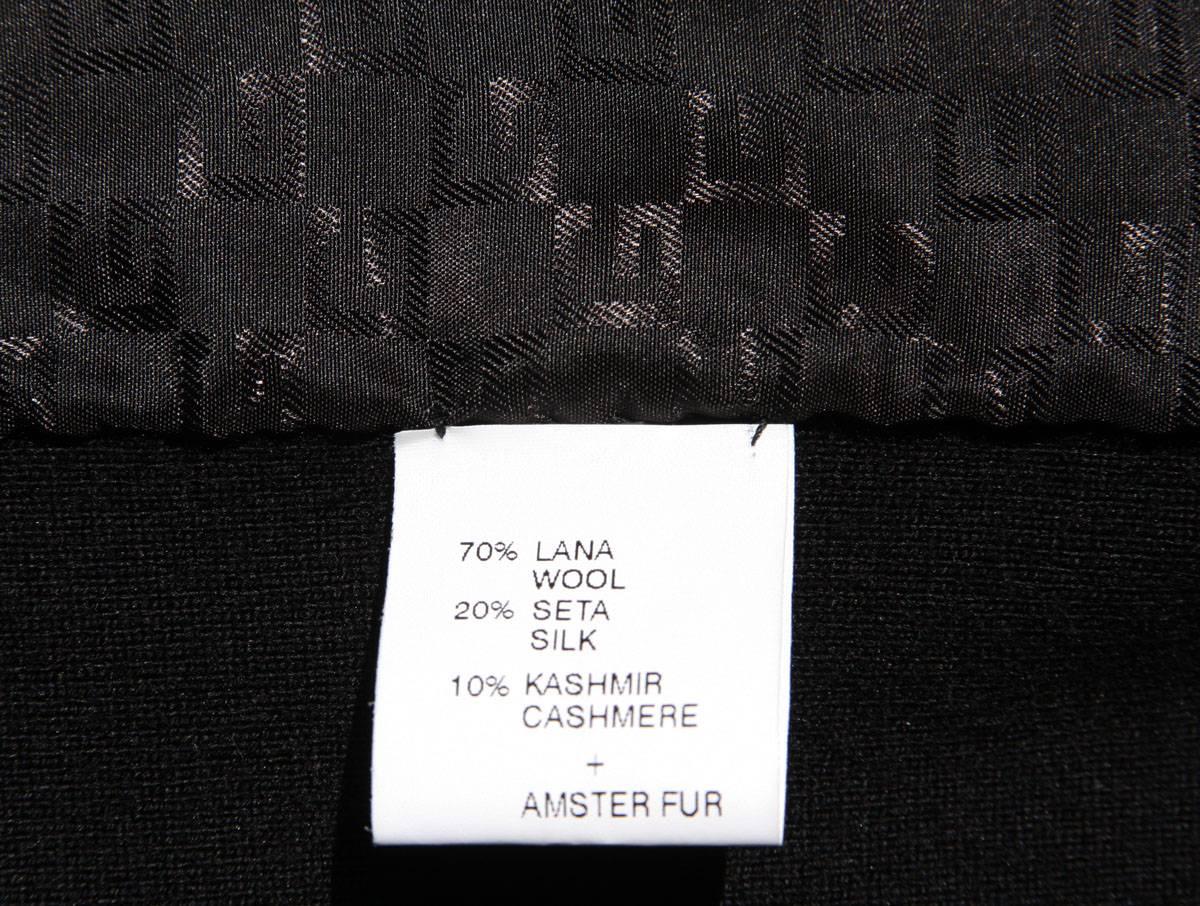 New TOM FORD for GUCCI F/W 2000 Fur Wool Silk Cashmere Cardigan Sweater Jacket S 4