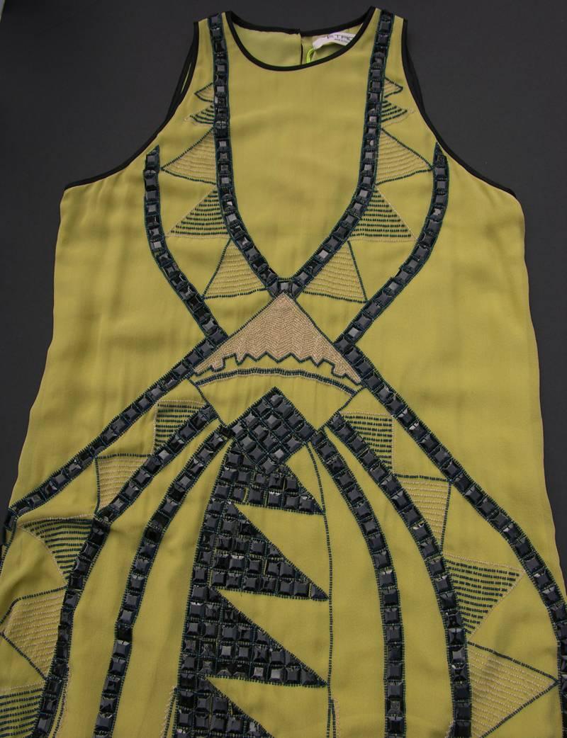 New ETRO Deco-Inspired Hand-Embellished Silk Fringe Dress Gown  3