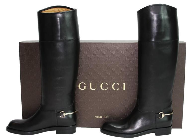 Gucci horse store riding boots