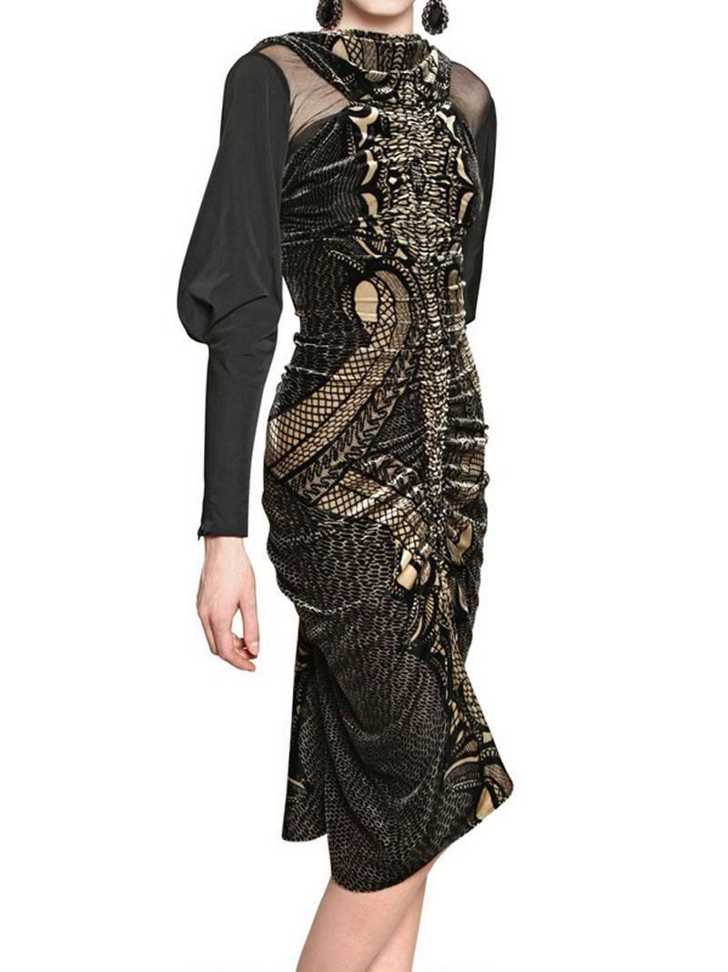 Nuovo ETRO Runway SILK TAFFETA and VELVET Cocktail Dress It. 38 - US 2 In condizioni Nuovo in vendita a Montgomery, TX
