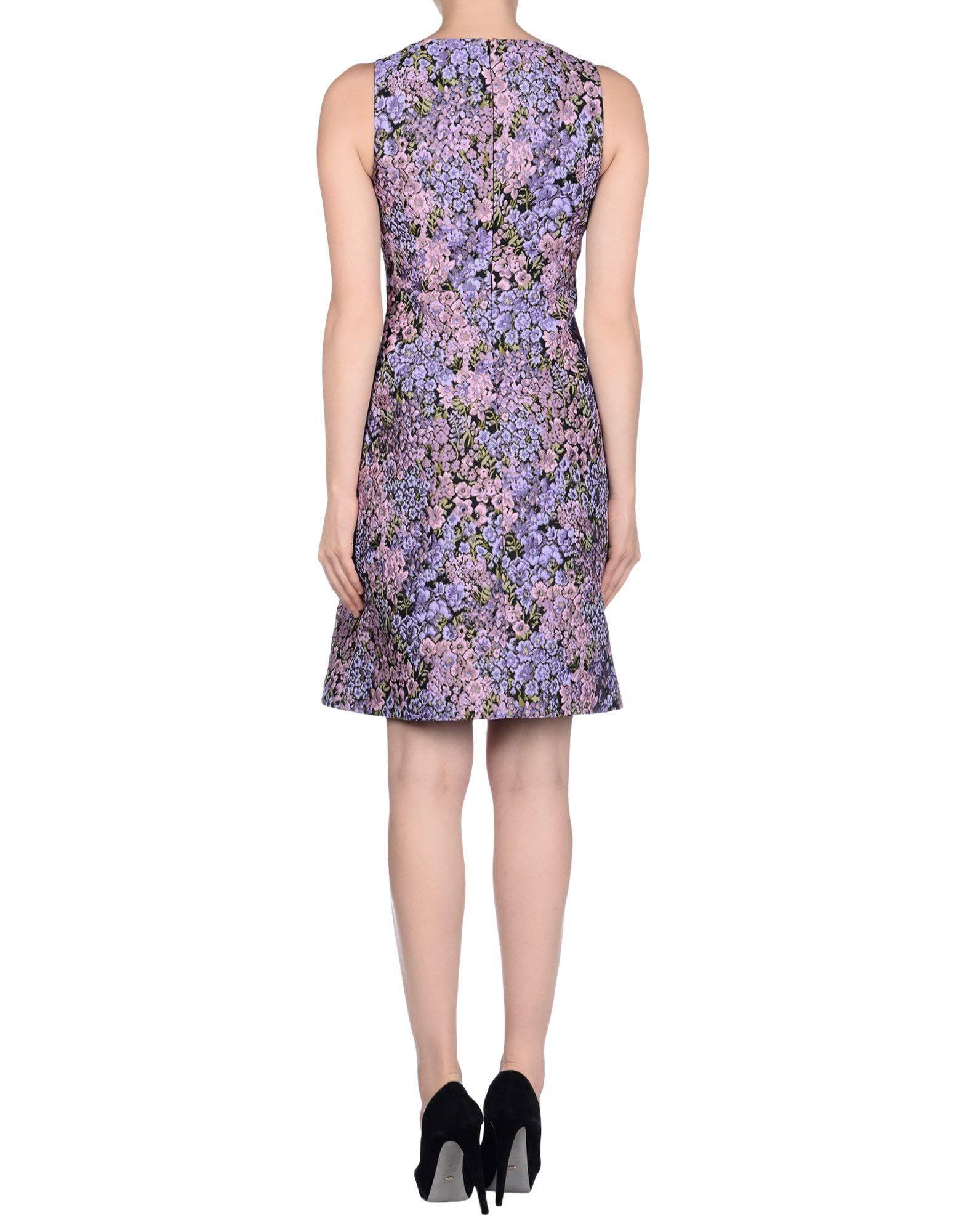 MICHAEL KORS Jacquard Fliederfarbenes Kleid mit Blumenmuster, Größe 12 im Zustand „Neu“ im Angebot in Montgomery, TX