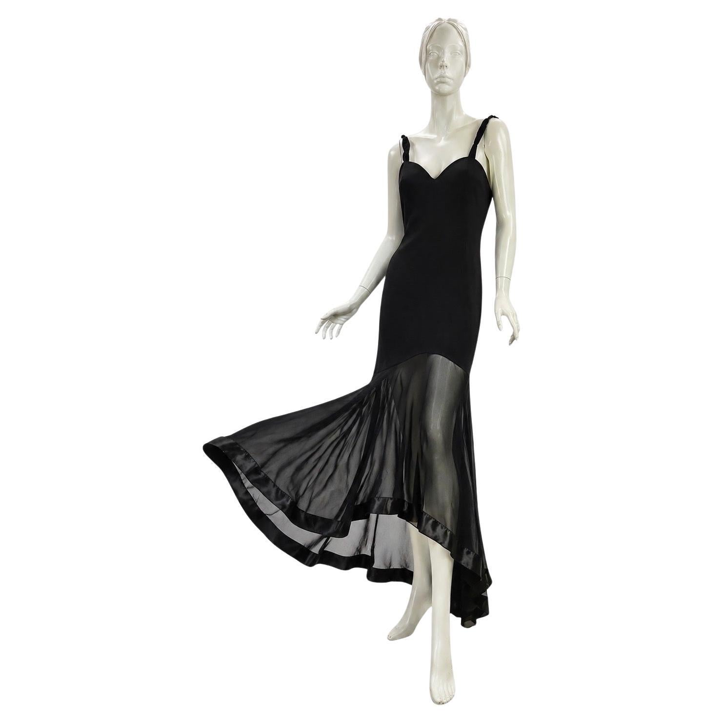 1995 Vintage Gianni Versace Couture Black Dress