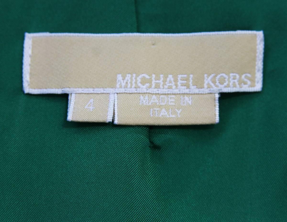 MICHAEL KORS Emerald Green Duquette's Iconic Malachite Print Coktail ...