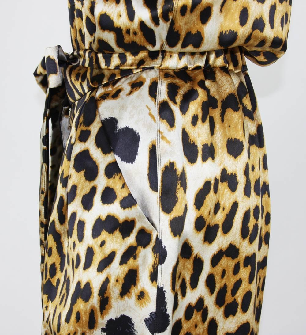 Yves Saint Laurent Silk Leopard Print Jumpsuit Fr. 36 - US 4/6 4