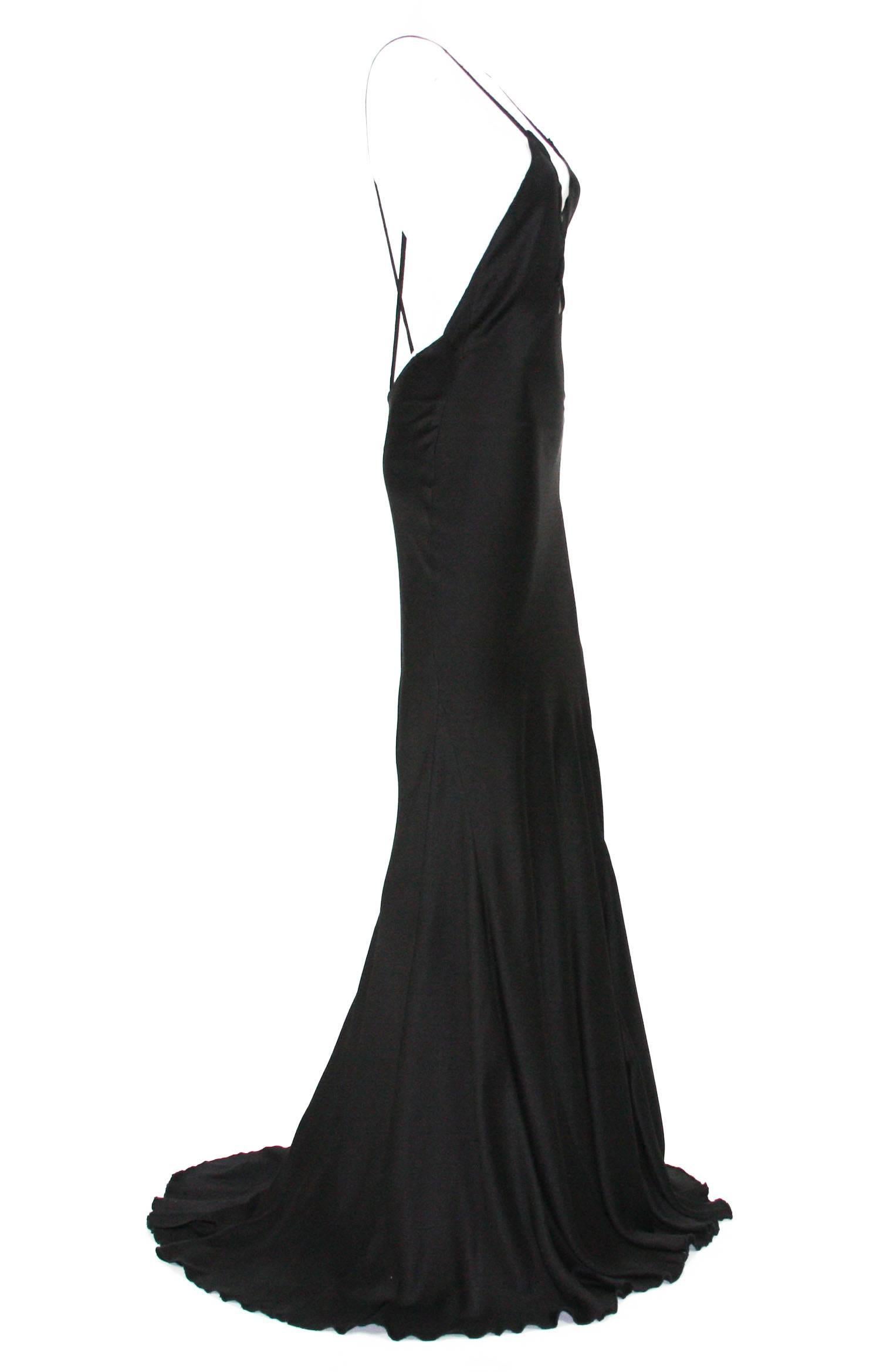 gucci black gown