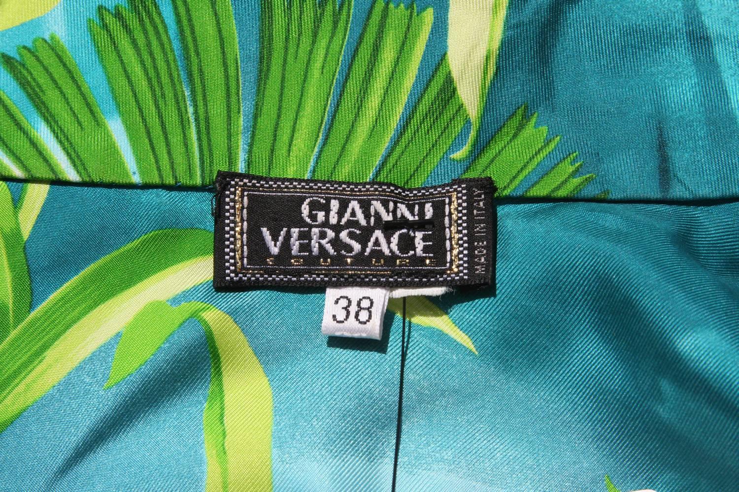 jungle print versace dress