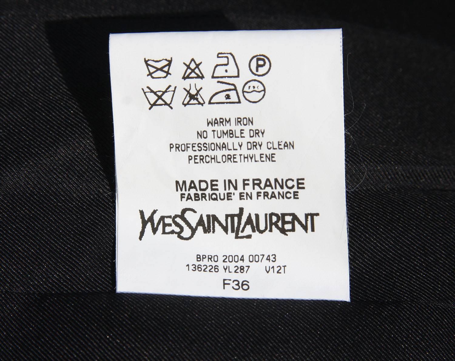 Tom Ford for Yves Saint Laurent F/W 2004 Chinoiserie Tuxedo Smoking Jacket Fr.36 2