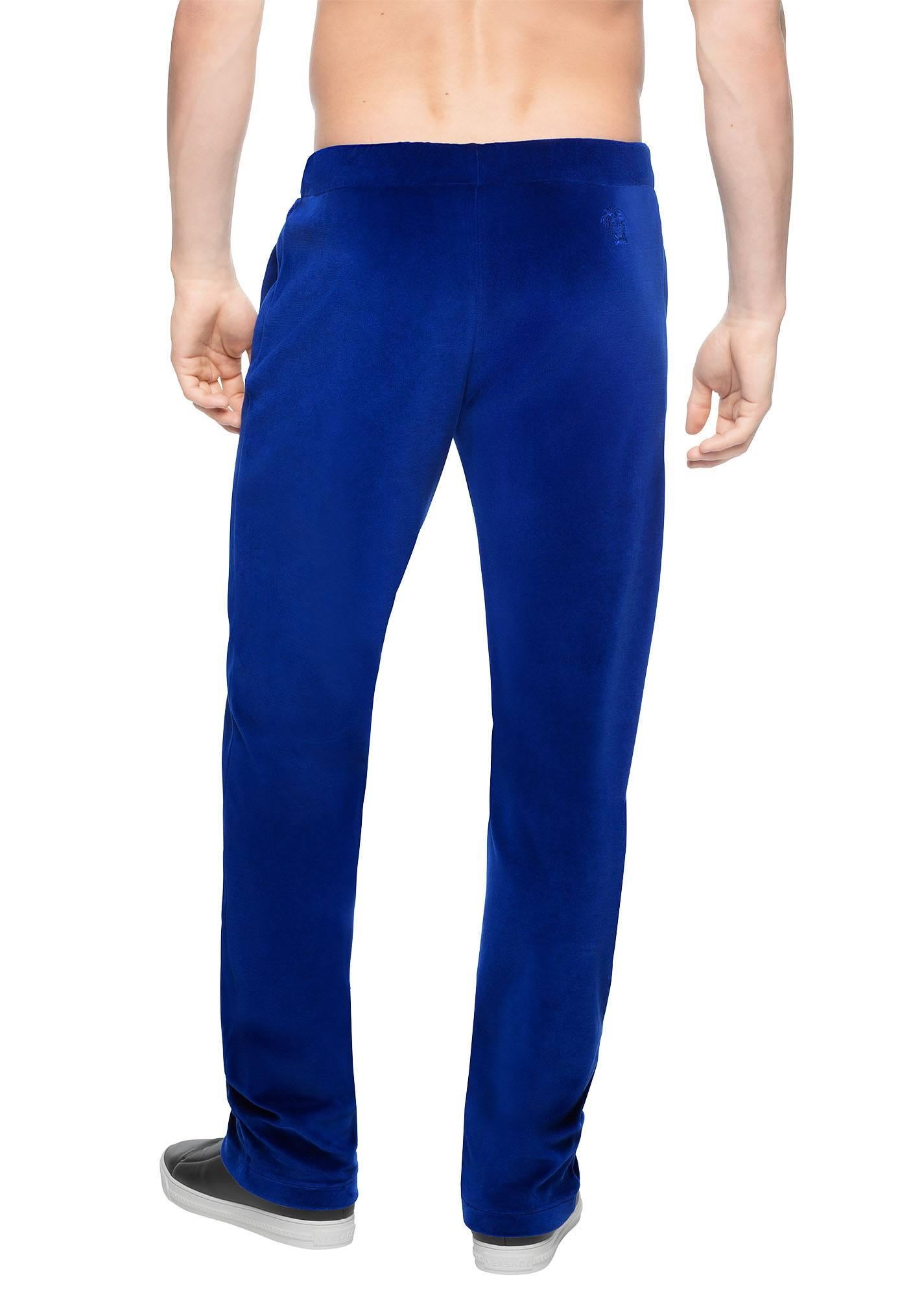 blue versace sweatpants