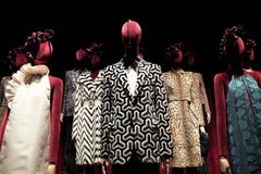 Museum in Italy F/W 2000 Tom Ford for Gucci Mink Chevron Pattern Coat It size 38