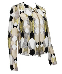 New $14, 850 Versace Water Snake Medusa  Swarovski Crystal Embellished Jacket 40