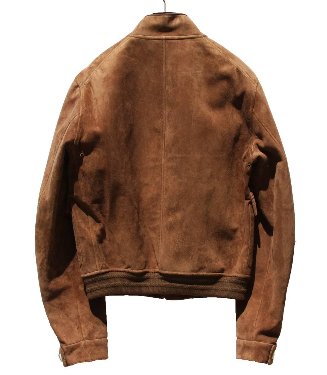 brown suede bomber jacket mens
