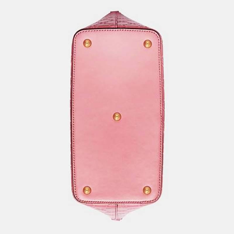 Women's New Gucci Signature Candy Pink Top Handle Tote Bag