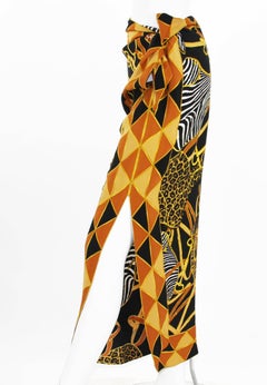 Tom Ford for Gucci Safari Print Silk Long Beach Pareo It.42